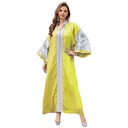 A modern, luxurious, and attractive abaya dress with an oriental touch
