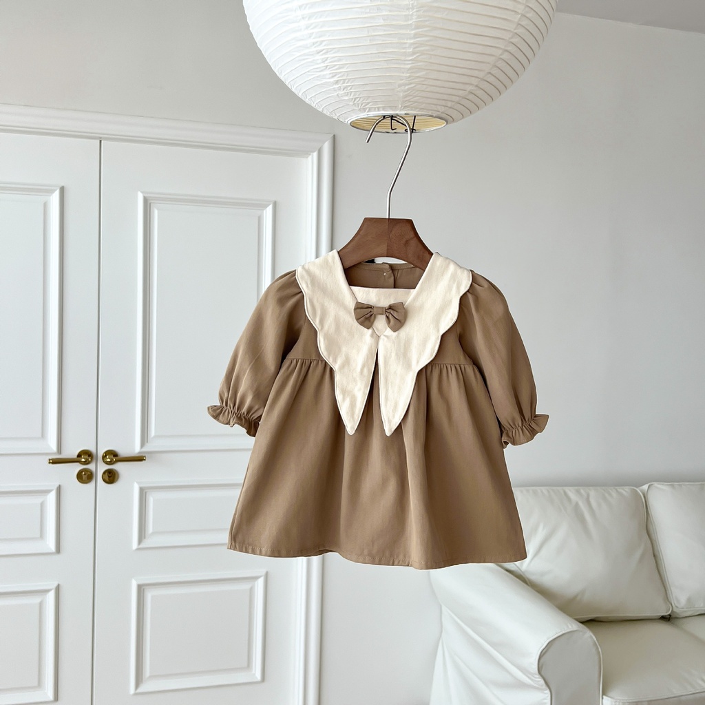 A princess design dress for girls, perfect for spring and autumn 
