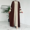 طقم عباءة نسائية من قطعتين بتصميم إسلامي