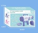 37-hole Children's Gatling Rocket Handheld Bubble Gun