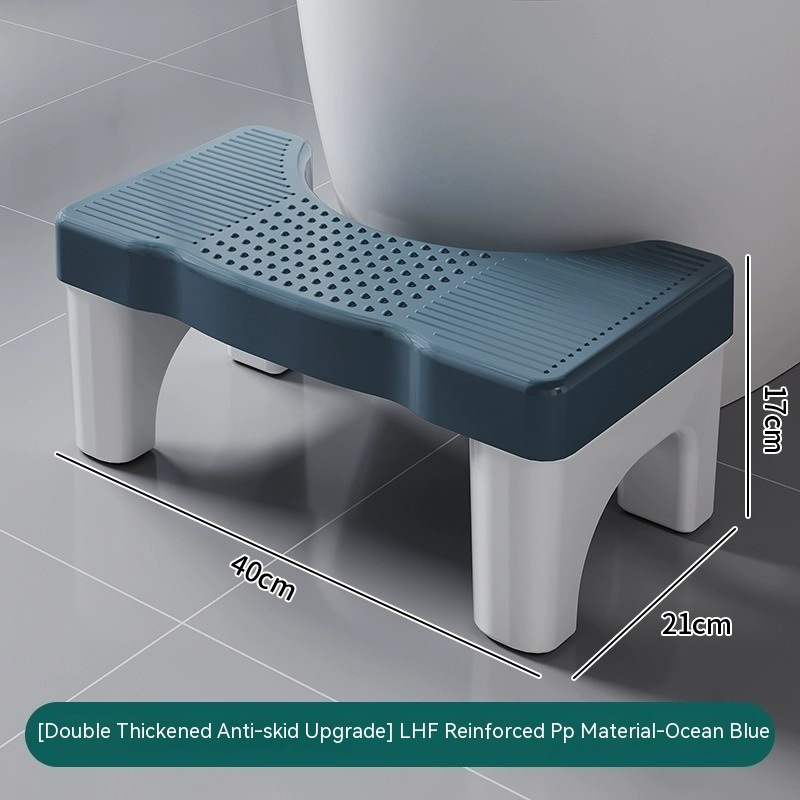 Toilet Seat Domestic Toilet Squatting Auxiliary Thickened Bathroom Floor Mat Foot Children Elderly