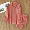 Spring And Autumn Pure Cotton Long Sleeves Homewear Suit Women