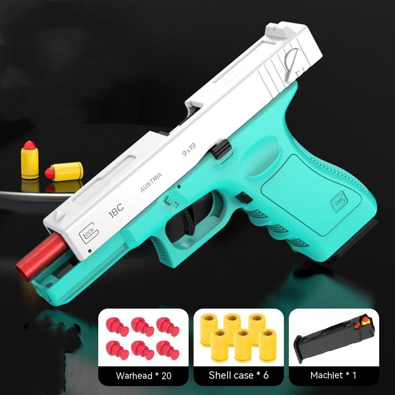 Alloy Mechanical Throwing Shell Lattice Soft Bullet Gun Automatic Continuous Hair