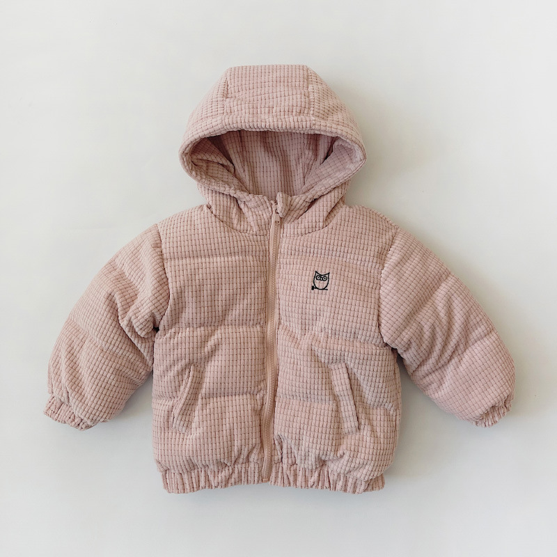 New Children's Cotton Clothes Coat Fleece-lined Thickened Autumn And Winter Thermal Children's Clothing Cotton-padded Coat