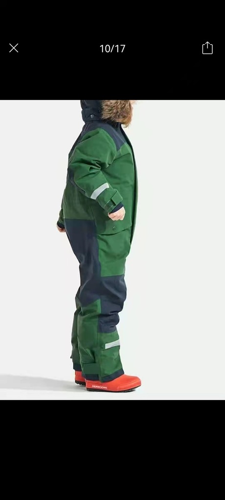 Windproof Waterproof Thickened Luminous Children's One-piece Ski Suit Boys' And Girls' Cotton-padded Clothes