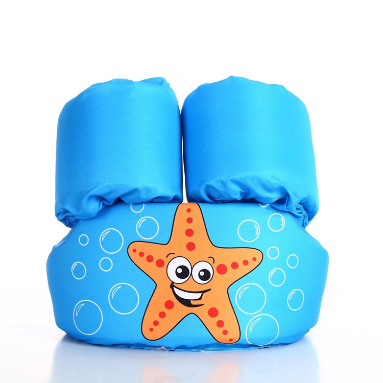 Children's Floating Clothes Swimming Vest Life-saving Buoyancy Foam Long White Silk Sleeves Life Buoy