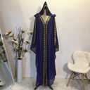 An abaya with a modern and attractive design, inspired by Islamic and Eastern heritage