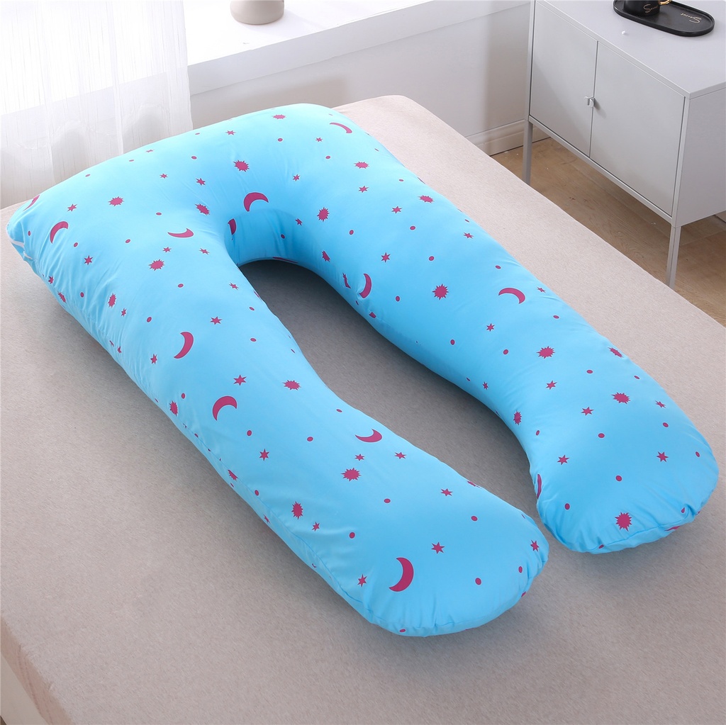 Multifunctional Pillow For Pregnant Women Lying On The Side, Pure Cotton Removable And Washable U Type