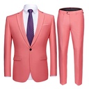 Solid Color Two-piece Plus Size Men's Suit