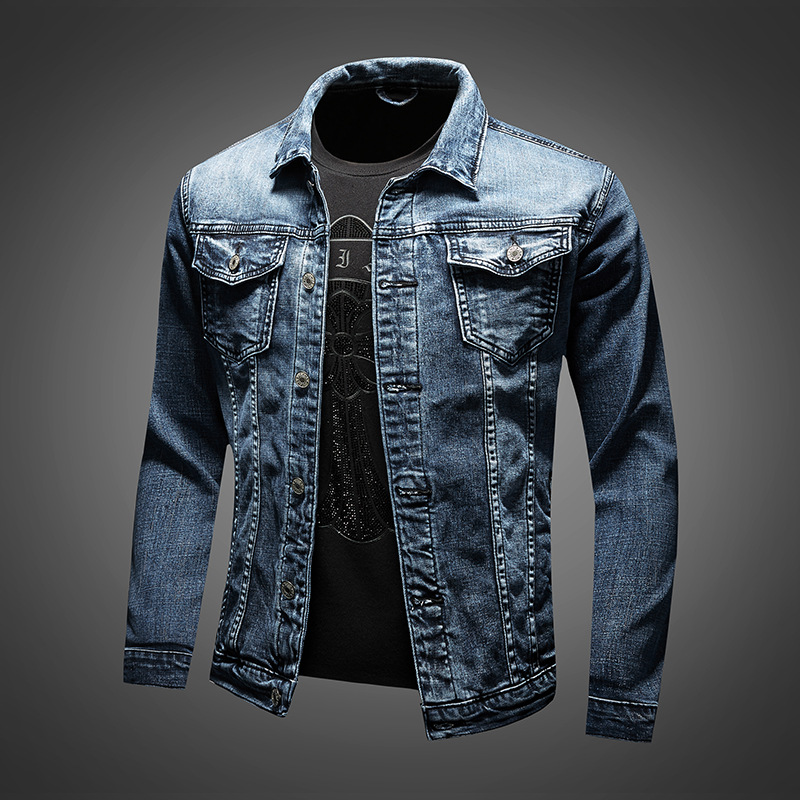 Plus Size Men's Denim Clothes Jacket Coat