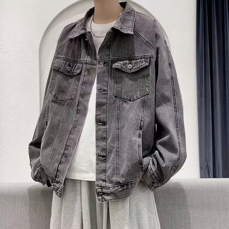 Fashion Casual Handsome Overalls Jacket Men