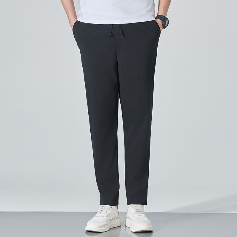Ice Silk Pants Quick-drying Thin Loose Straight Men