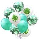 Flamingo Turtle Leaf Confetti Sequin Balloon Set Golden Pineapple Paper Balloon 