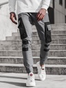 Men's Casual Sports Woven Pocket Panel Tie-Up Casual Pants