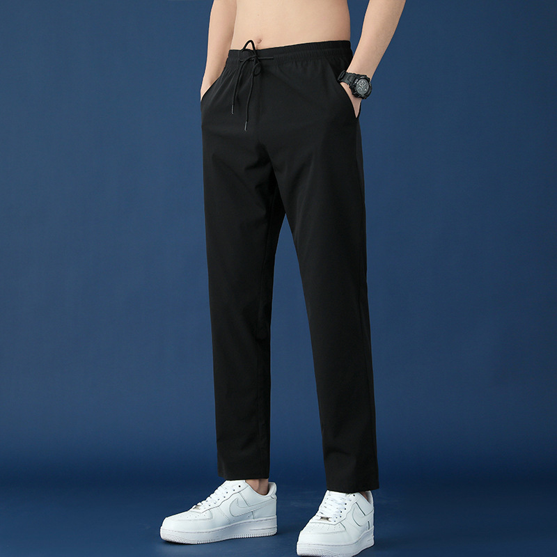 Ice Silk Pants Men's Thin Casual Sports Pants