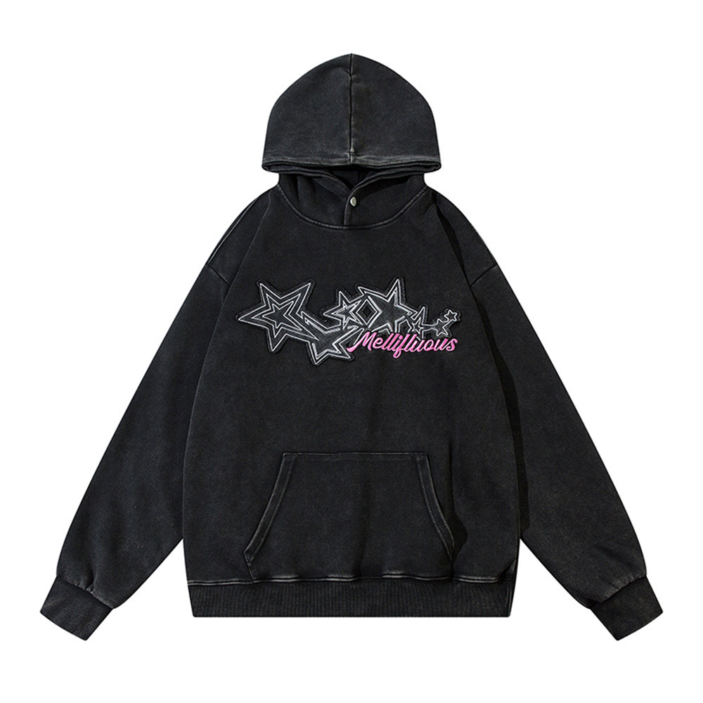 Retro Punk Washing Water Loose Pullover Men