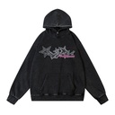 Retro Punk Washing Water Loose Pullover Men