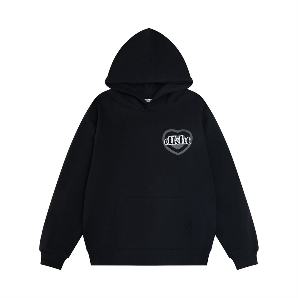 Letter Printed Long Sleeve Hooded Sweater