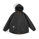 Outdoor Multi-pocket Hooded Jacket Windproof Baggy Coat