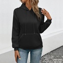 Women's Fashion Casual Hooded Pullover Pocket Sweatshirt
