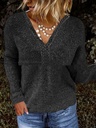 Women's Pullover Lace Stitching Sweater
