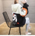 سويت شيرت هودي سميك بأسلوب فضفاض ومريح للفتيات
