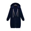 Hooded Long-sleeved Winter Sweater Women's Jacket In A Long Thick Shirt