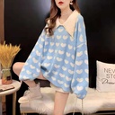 New Sweet Little Doll Collar Sweater Women