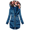 Mid-length Solid Color All-match Zip Cardigan Hooded Sweater