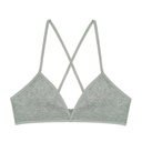 French Triangle Cup Bra Wireless Underwear Thread Beautiful Back Girl Ultra-thin Tube Top