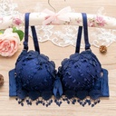 Japanese Style Underwear Without Steel Ring Thin Bra Gather Cotton