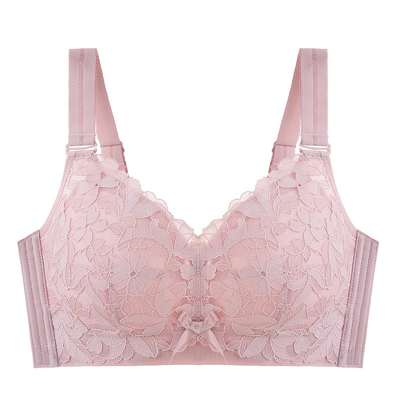 Big Breasts Show Small And Thin Women's Underwear Without Rims Gathered