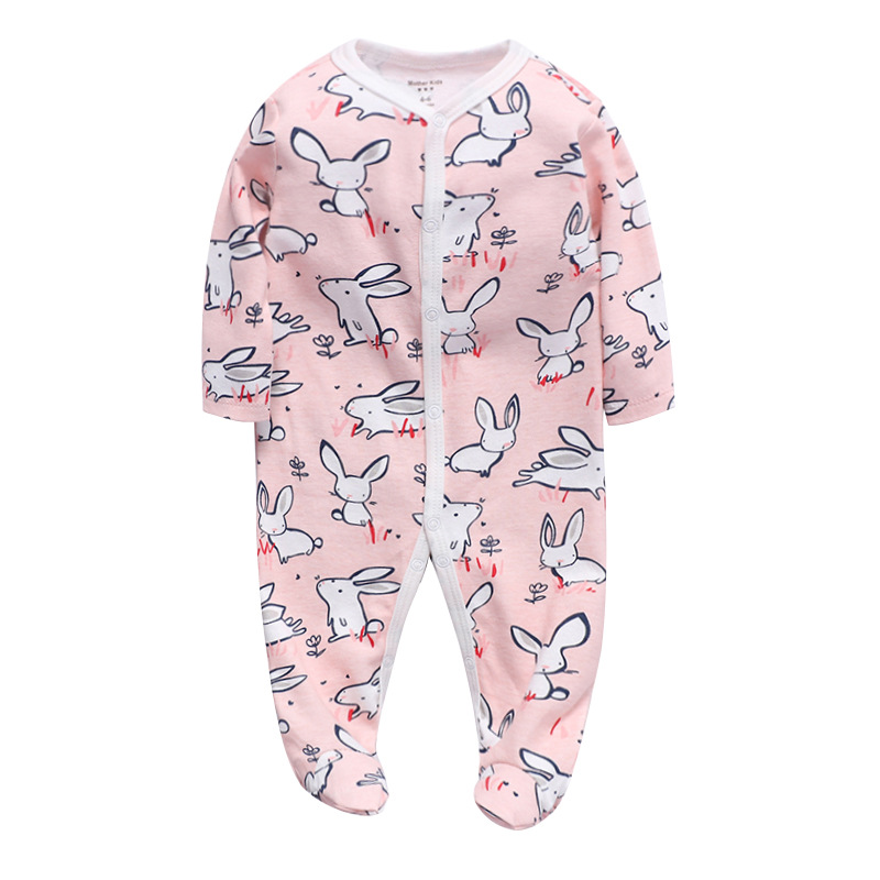 Baby cotton print jumpsuit