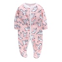 Baby cotton print jumpsuit