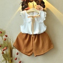 Madison Spring Sleeveless Shirt With Solid Shorts