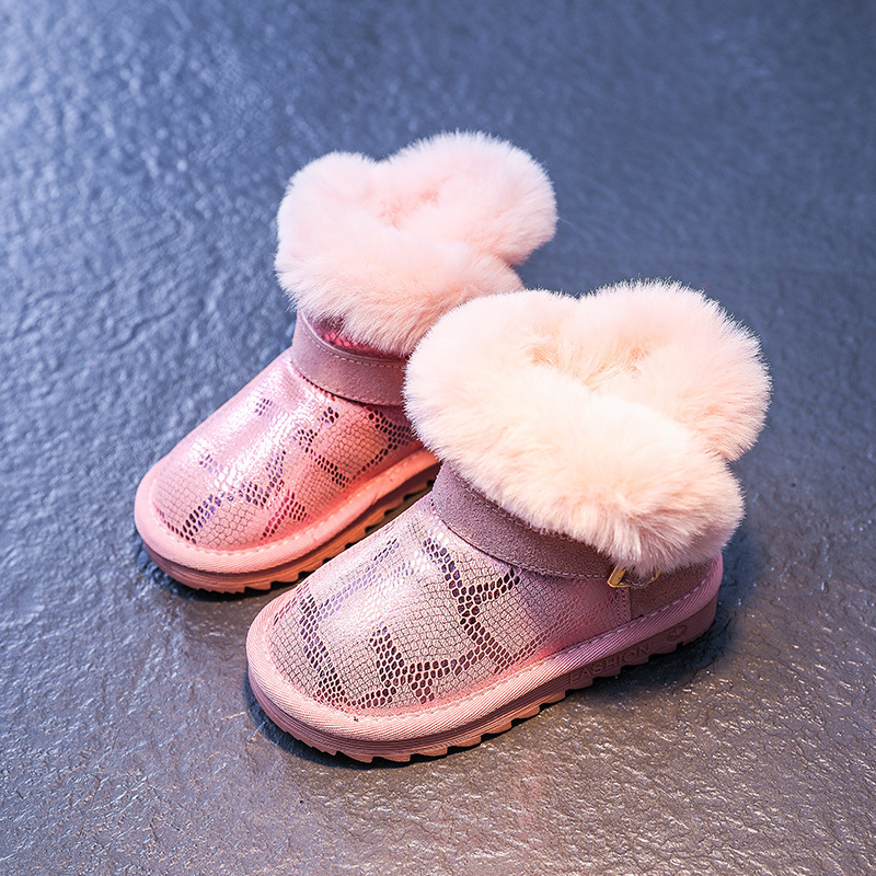 Short boots girl snow boots