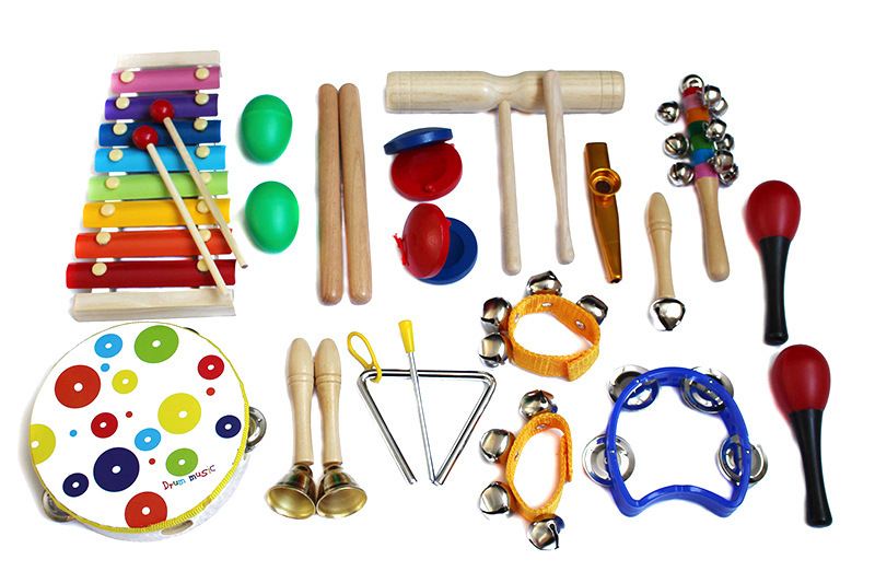 19-piece Musical Instrument Set Early Education Teaching Aids
