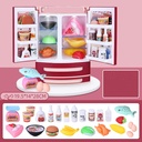 Boy and girl play house washing machine kitchen toy