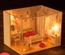 Small house model assembled villa house toy