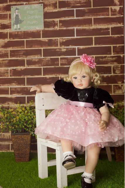 Simulation cute princess long hair doll