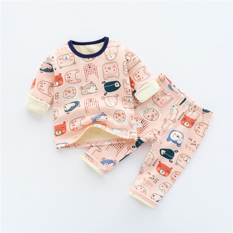 Thermal pajamas for children and infants, perfect for autumn and winter 
