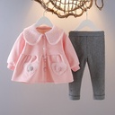 Casual little princess girls suit 