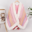 High Environmental Protection Fox Shawl Advanced Socialite Style Thickened Cape