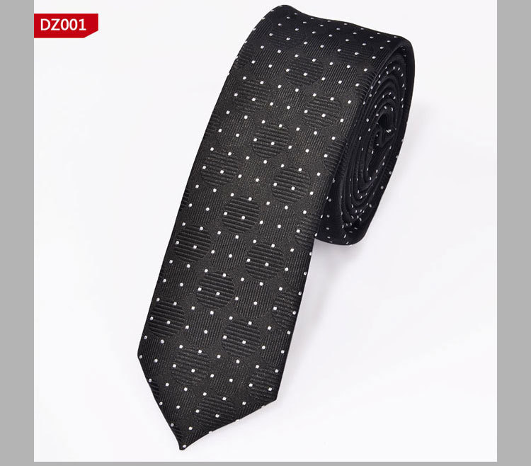 British Style Polyester Yarn Dyed Male 5cm Narrow Tie