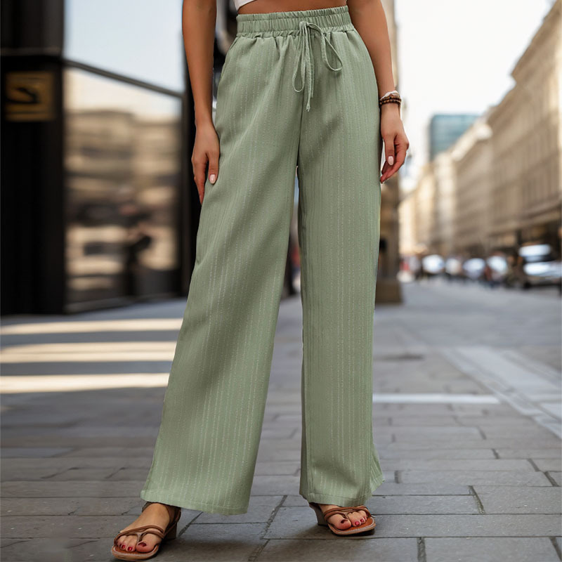 Women's Fashion Elastic Wide-leg Pants
