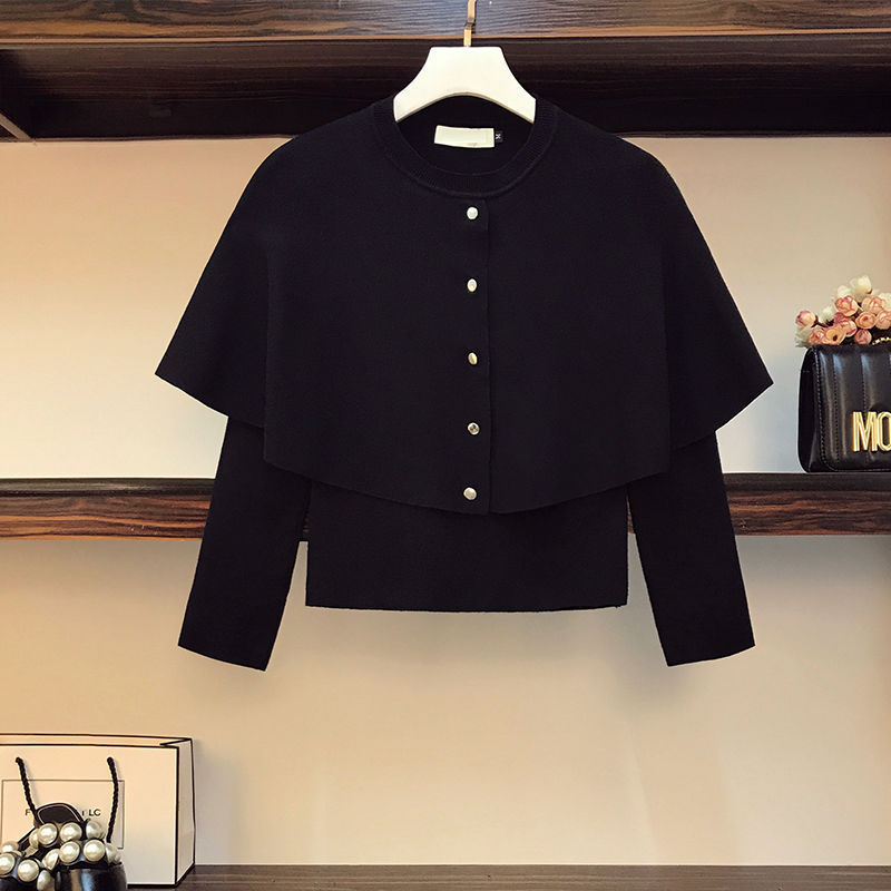 Western Style Knitted Sweater Slim Skirt Two-piece Set