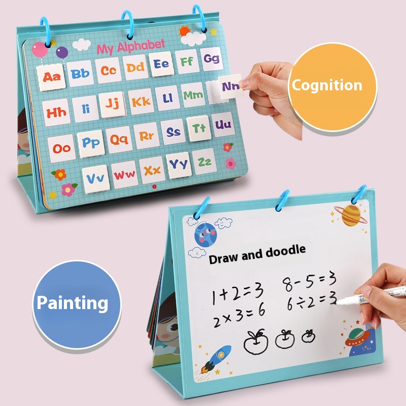 Children's Early Education Platform Puzzle Montessori Early Education Magnetic Puzzle Book Toy