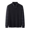 Fake Two-piece Loose Casual Polo Shirt