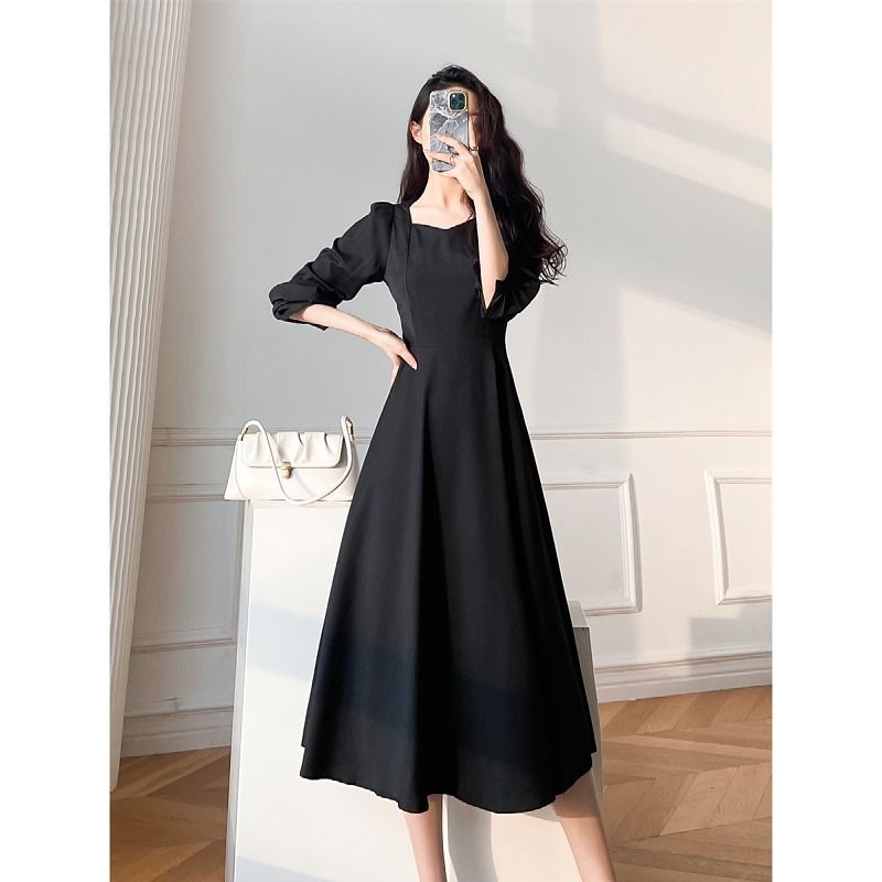 White Hepburn French Dress Girl