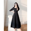 White Hepburn French Dress Girl